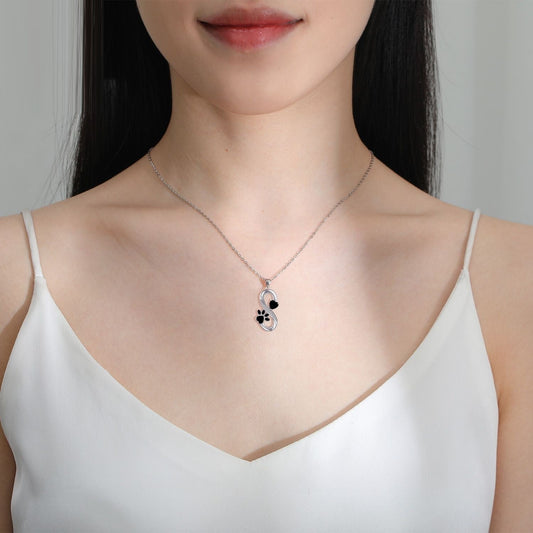 Infinite Symbol Necklace Hearts Paw Print™