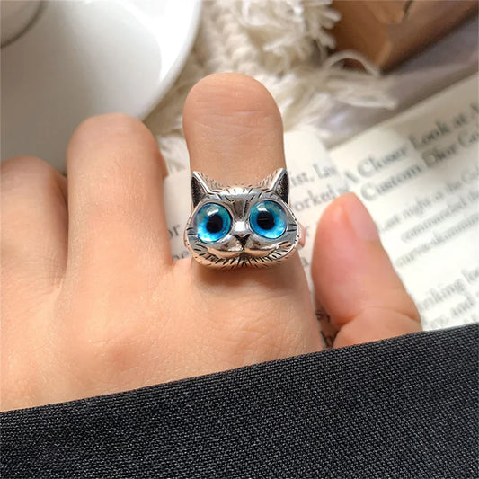 Vintage Cat Ring | Silver