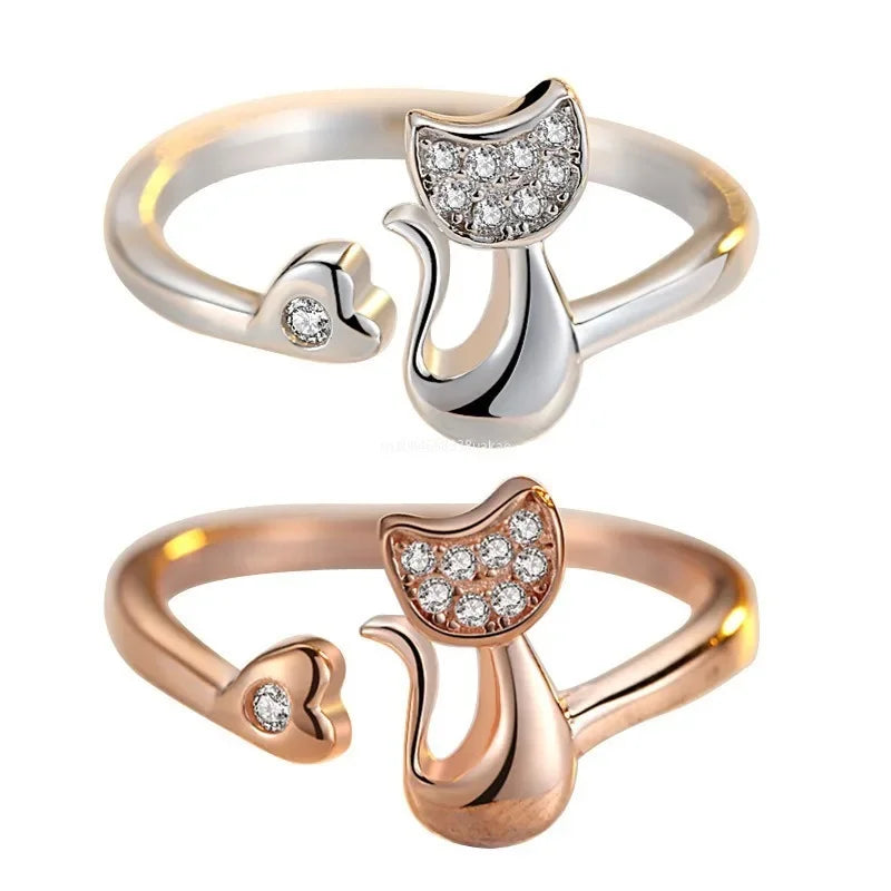 Lovely Cat Ring | Rose Gold