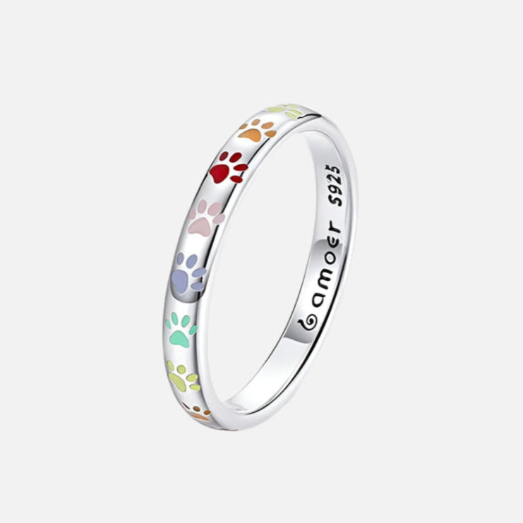Sterling Silver Ring with Paw Design™