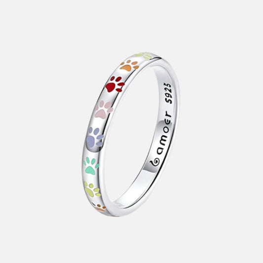Sterling Silver Ring with Paw Design™
