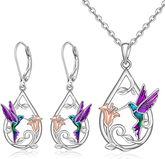 Beautiful Hummingbird Necklace for Women with Bonus Earrings™