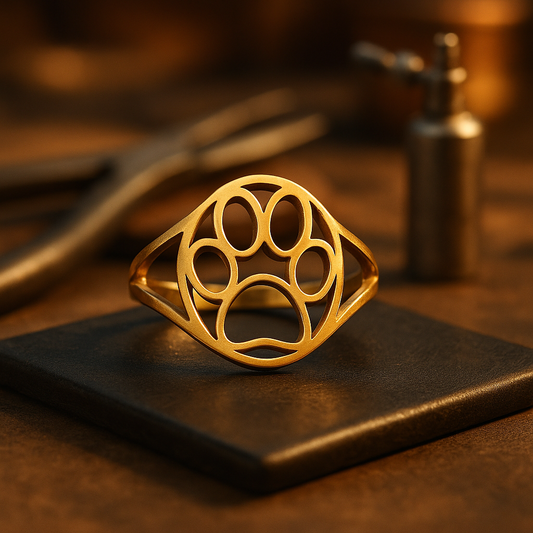 Open Paw Ring in Stainless Steel™ – Lightweight & Stylish