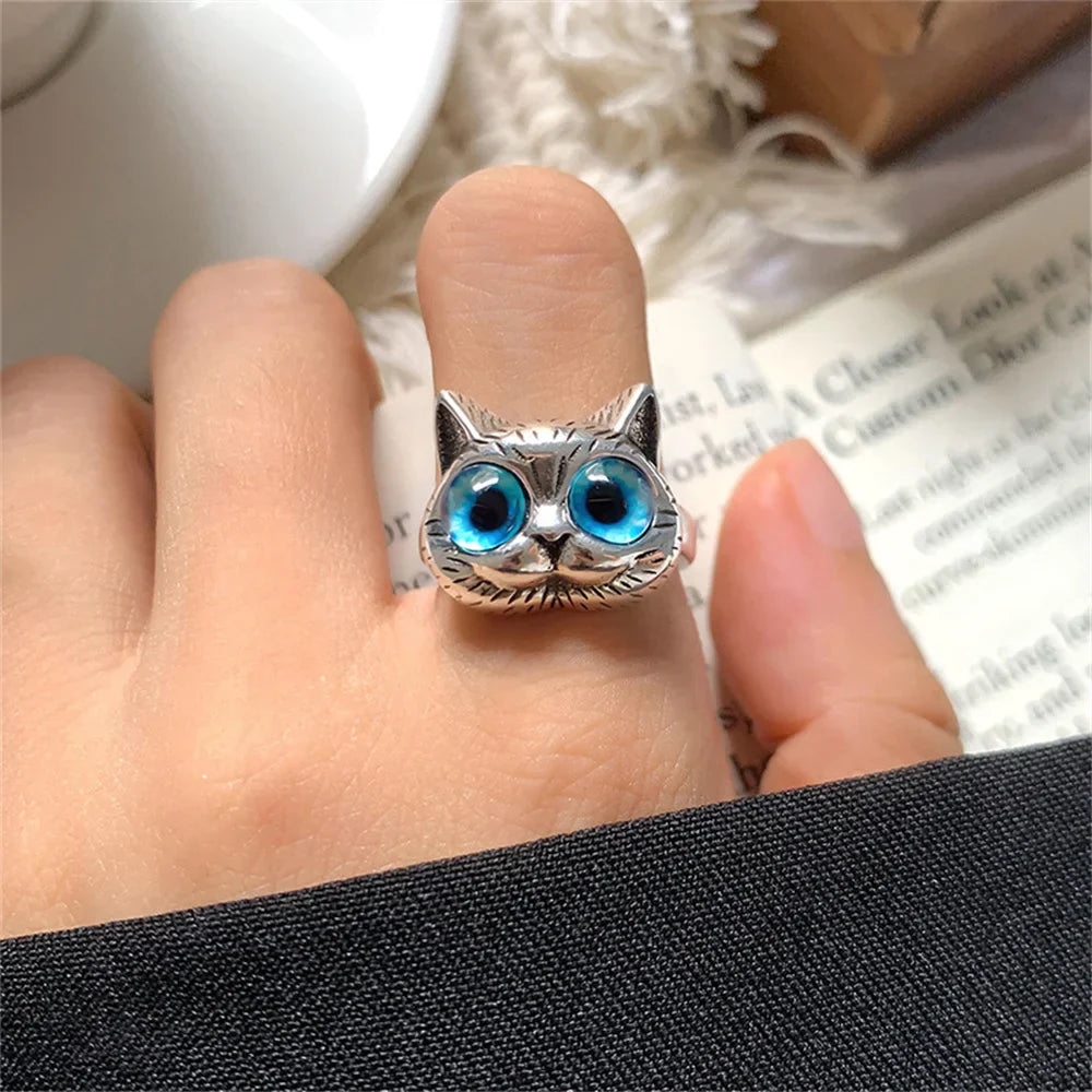 Vintage Cat Ring | Silver