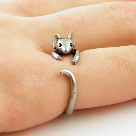Adorable Mouse Wrap Ring™ – Vintage Adjustable Jewelry
