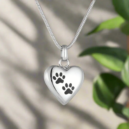 Heart Paw Necklace | Silver/Gold/Rose