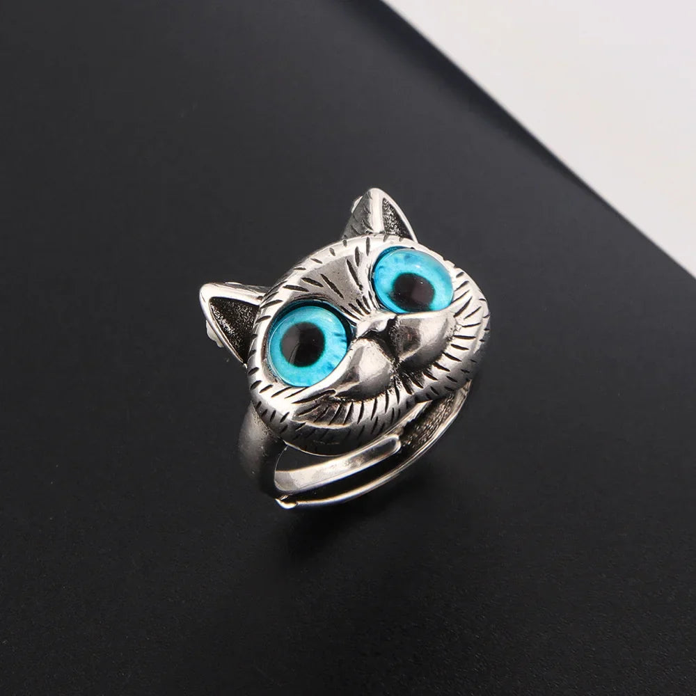 Vintage Cat Ring | Silver
