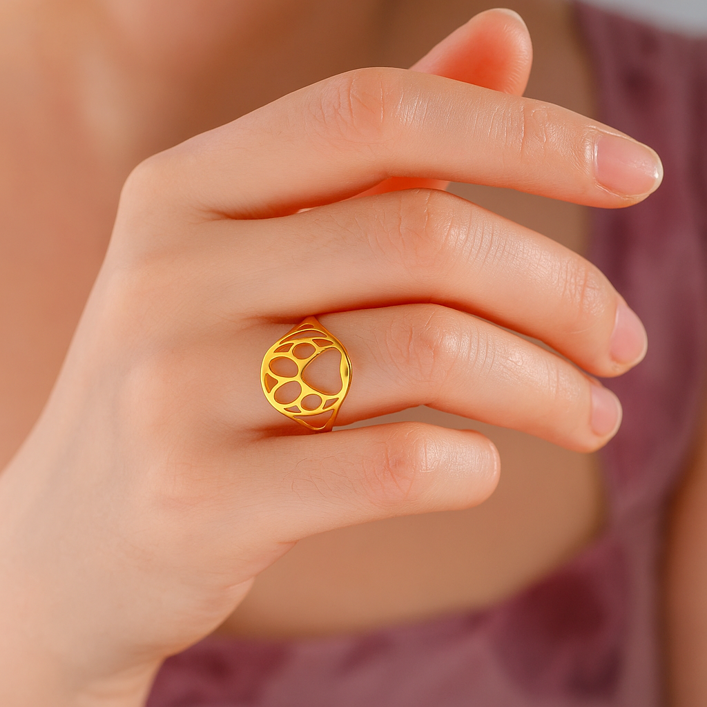 Open Paw Ring in Stainless Steel™ – Lightweight & Stylish