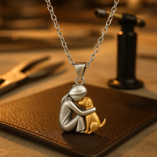 Hug Pendant Necklace | Silver/Gold