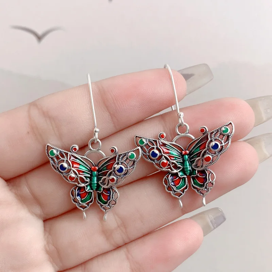 Vintage Colorful Butterfly Earrings™